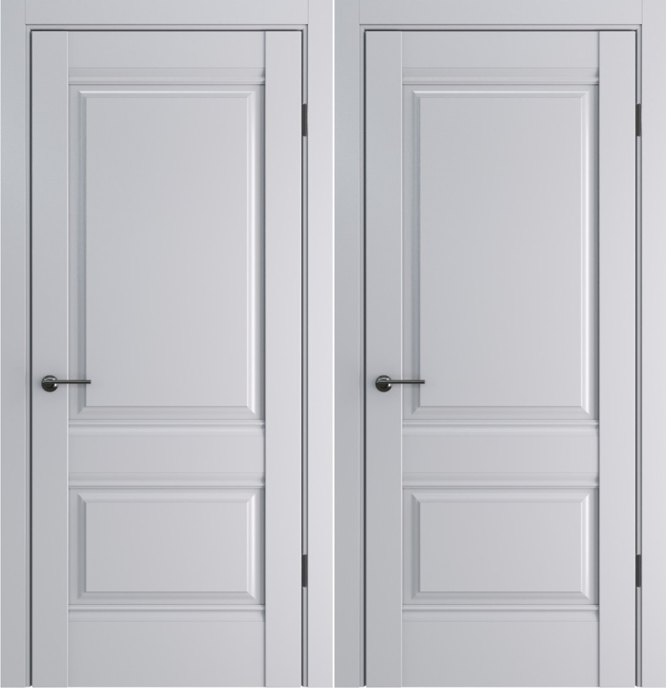 Межкомнатная дверь ДП-51 ДГ Silver Gray Экошпон
