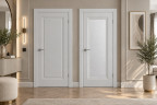 Межкомнатная дверь Шейл Дорс Визион-1 (Эмаль светло-серая)